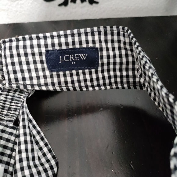 J Crew Women’s Gingham Visor w/ Bow Tie - Picture 3 of 3